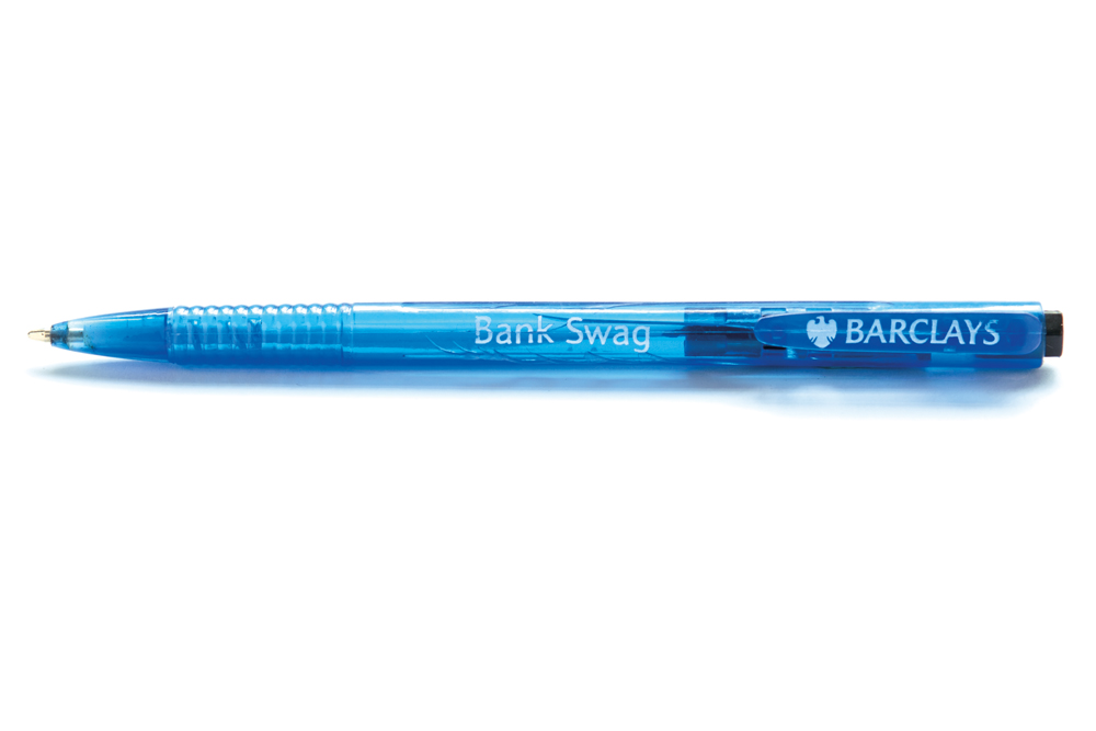 David Blackmore: BARCLAYS' plastic ballpoint pen (black ink), circa 2008